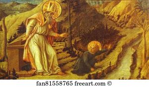 Vision Art Print - Vision Of St. Augustine