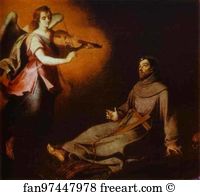 Bartolomé Esteban Murillo Art Print - Vision To St. Francis