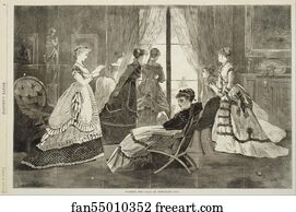 New Year Art Print - Waiting For Calls On New-Year's Day