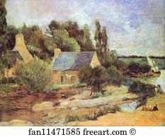 Pont Art Print - Washerwomen At Pont-Aven