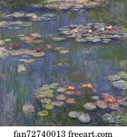 Lilies Art Print - Water Lilies