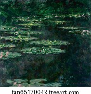 Waterlilies Art Print - Waterlilies
