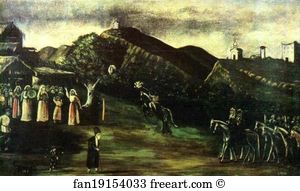 Niko Pirosmani Art Print - Wedding In The Old-Time Georgia