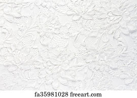 Free Art Print Of Burlap Background White Lace Background