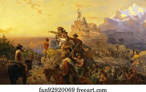 Capitol Art Print - Westward The Course Of Empire Takes Its Way (Mural Study, U. S. Capitol)