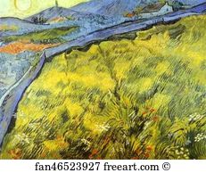 Oil Field Art Print - Wheat Field