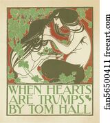 Hearts Art Print - When Hearts Are Trumps