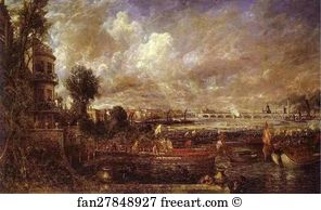 1817 Art Print - Whitchall Stairs, June 18th, 1817 (The Opening Of Waterloo Bridge)