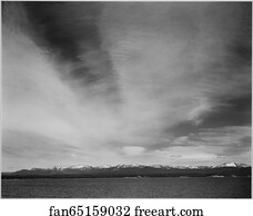 Strips Art Print - Wider Strip Of Mountains, "yellowstone Lake, Yellowstone National Park, " Wyoming. Photographs Of National Parks And Monuments, Compiled 1941 - 1942, Documenting The Period Ca. 1933 - 1942.