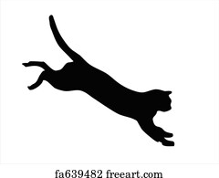 Free art print of Jumping African wild cat in Namibia. African wild ...