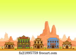 Free art print of Wild west town. Retro photo of Far west town ...