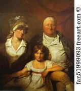 His Wife And His Daughter Art Print - William Chalmers-Bethune, His Wife Isabella Morison And Their Daughter Isabella