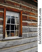 Free art print of Cabin Window. Rustic unpainted cabin window with a ...