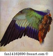 Graphische Art Print - Wing Of A Roller