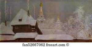 1903 Gouache Art Print - Winter Morning