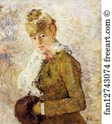 Dallas Art Print - Winter (Woman With A Muff)