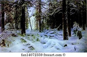 1890 Oil On Canvas The Russian Museum Art Print - Winter