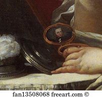 Woman At Her Toilette Art Print - Woman At Her Toilette. Detail