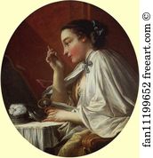 Woman At Her Toilette Art Print - Woman At Her Toilette