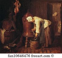 38 Art Print - Woman At The Urn