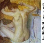 Russia Art Print - Woman Combing Her Hair
