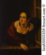 Treasurer Art Print - Woman In The Window (Wife Of A Treasurer)
