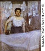 Germany Art Print - Woman Ironing