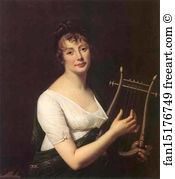 Robert Lefèvre Art Print - Woman With A Lyre