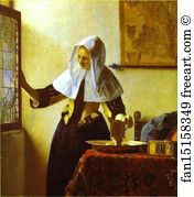Jug Art Print - Woman With A Water Jug