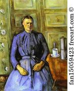 Pot Art Print - Woman With Coffee Pot