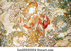 Daisy Art Print - Woman With Daisy