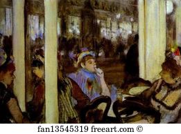 1877 Art Print - Women, On A Cafe Terrace