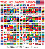 World Flags Art Print - World Flags Collection