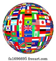 World Flags Art Print - World Flags