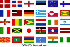 World Flags Art Print - World Flags