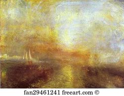 1835 Oil On Canvas Tate Gallery Art Print - Yacht Approaching The Coast