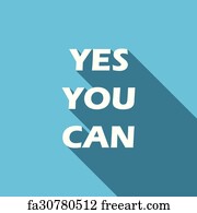 Free art print of Quote You Can Do It. Inspirational quote You Can Do ...