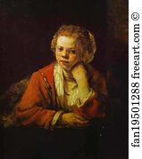 1651 Art Print - Young Girl At The Window