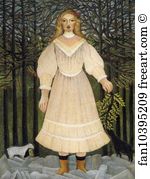 The Young Girl Art Print - Young Girl In Pink