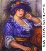Romano Art Print - Young Girl With A Rose (Mme. Colonna Romano)