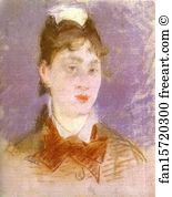 The Young Girl Art Print - Young Girl With Wing Collar (Jeune Fille Au Col Cassé, De Face)