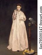 1866 Art Print - Young Lady In 1866
