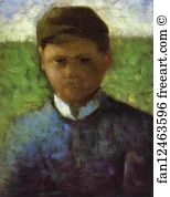 Blue Art Print - Young Peasant In Blue