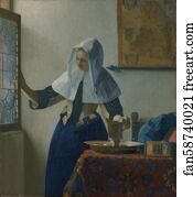 Young Woman Art Print - Young Woman With A Water Pitcher
