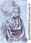 Ostrich Art Print - Young Woman With An Ostrich Plum