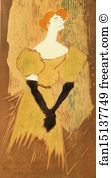 Plates Art Print - Yvette Guilbert