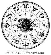 Free art print of Signs of the Zodiac, vintage engraving. Signs of the ...